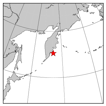 震央の位置