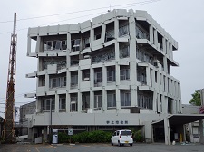 宇土市役所の損壊