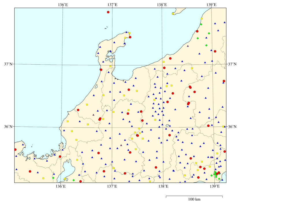 Seismic station map