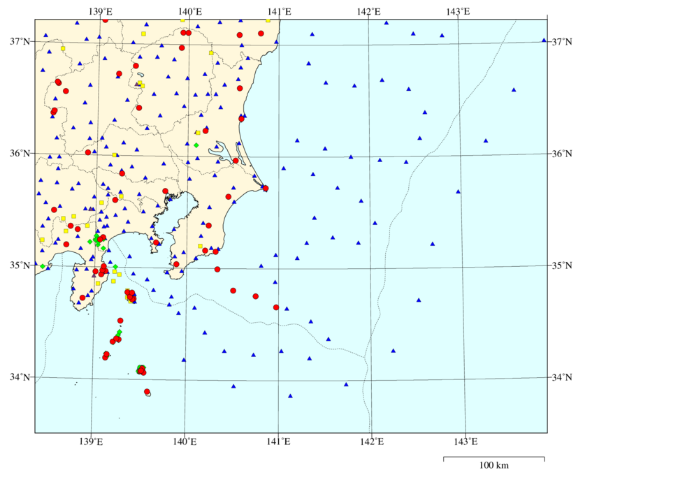 Seismic station map