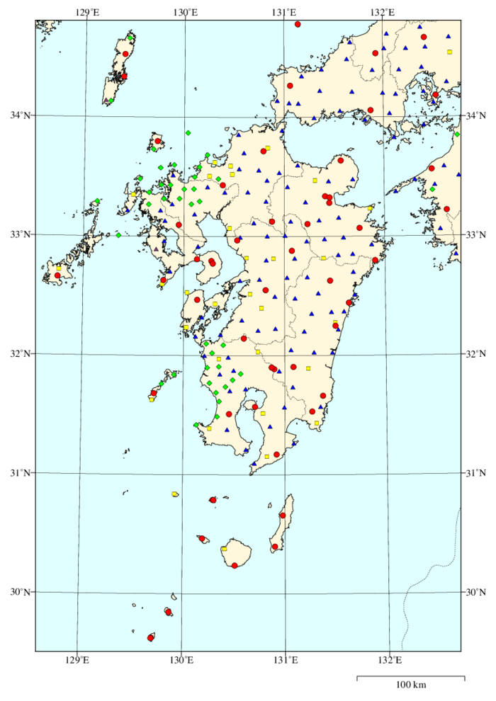 Seismic station map