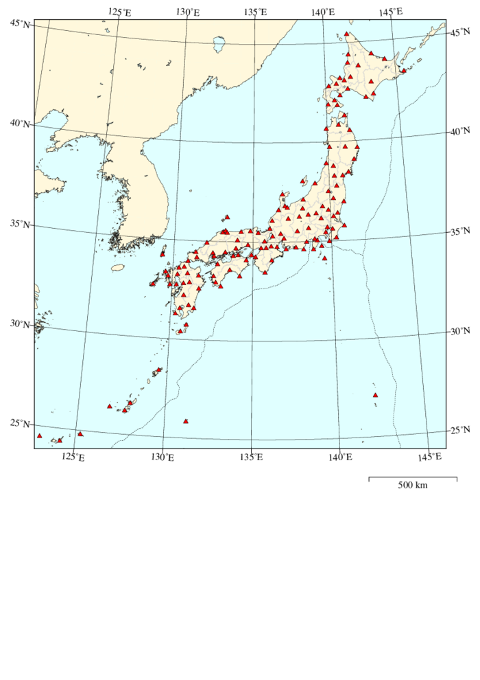 Seismic station map