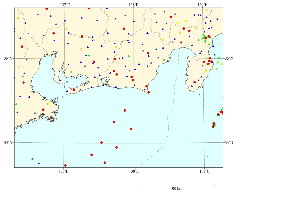 Seismic station map