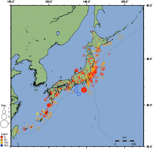 2023年05月16日の震源リスト