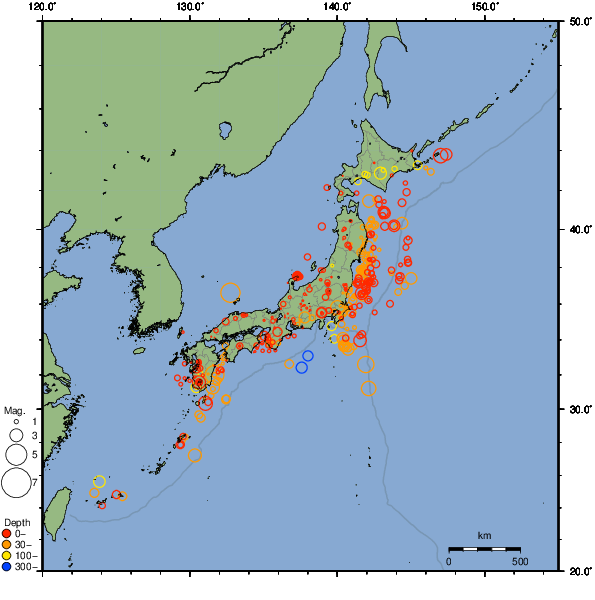 2023年07月26日の震源リスト