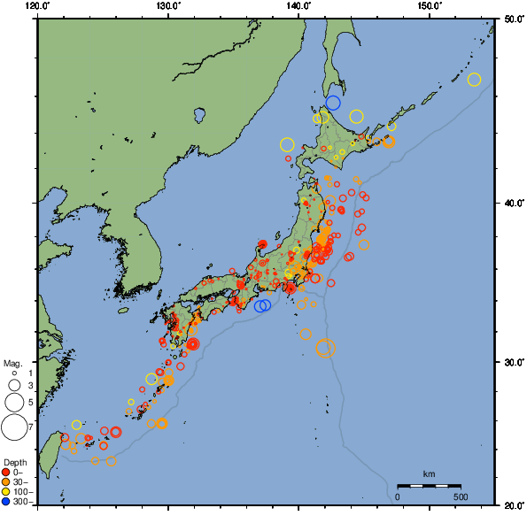 2023年09月23日の震源リスト