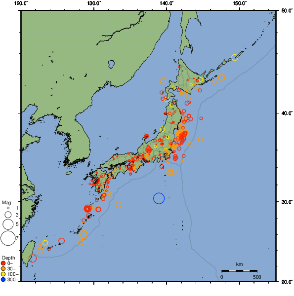 2023年12月26日の震源リスト