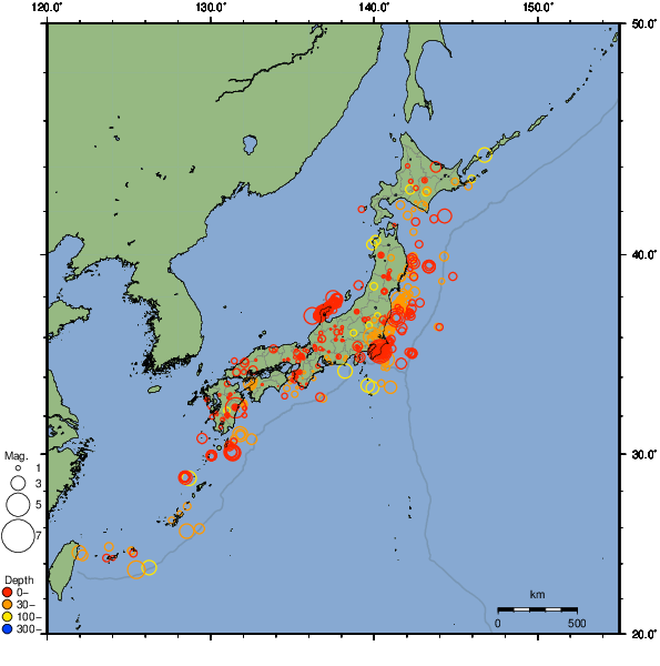 2024年03月02日の震源リスト
