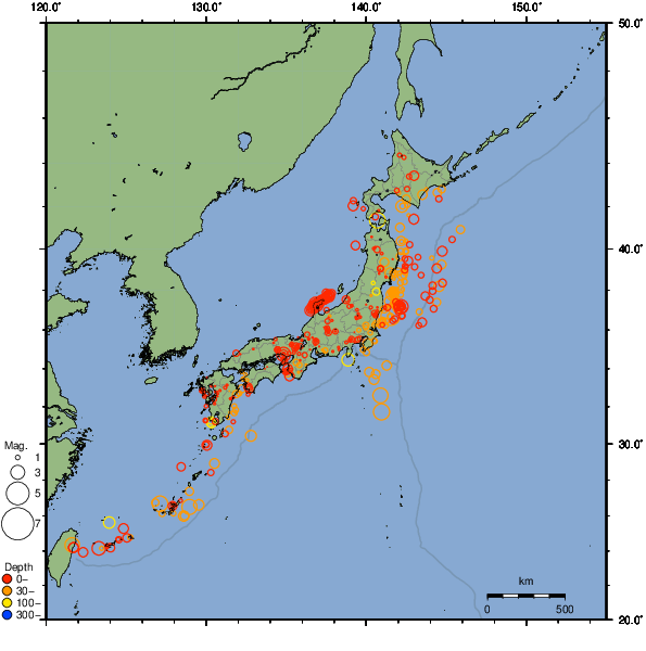 2024年03月30日の震源リスト