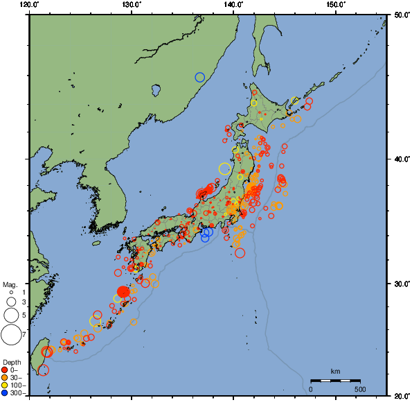 2024年06月19日の震源リスト