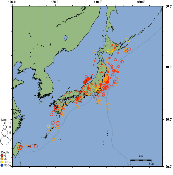 2024年06月24日の震源リスト