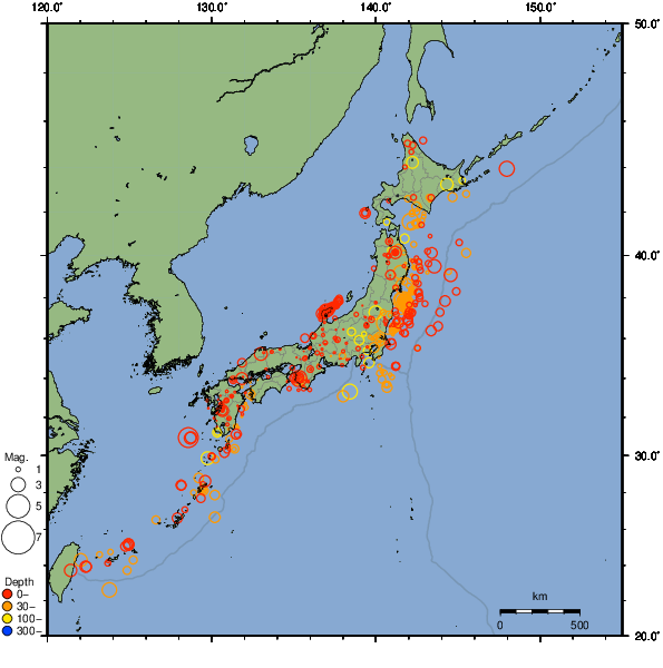 2024年07月22日の震源リスト