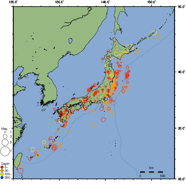 2025年04月25日の震源リスト