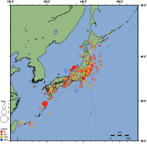 2025年07月11日の震源リスト