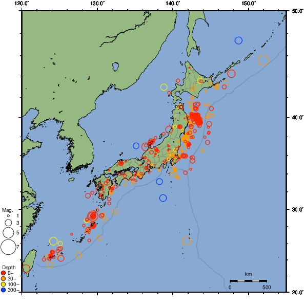 2026年05月07日の震源リスト