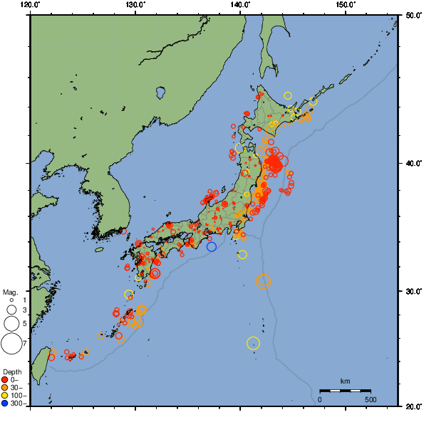 2026年06月15日の震源リスト