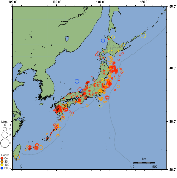 2026年08月12日の震源リスト
