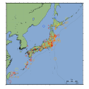 震源リスト・震央分布図