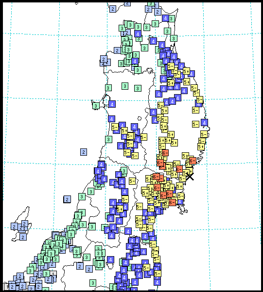 ◎震度分布図