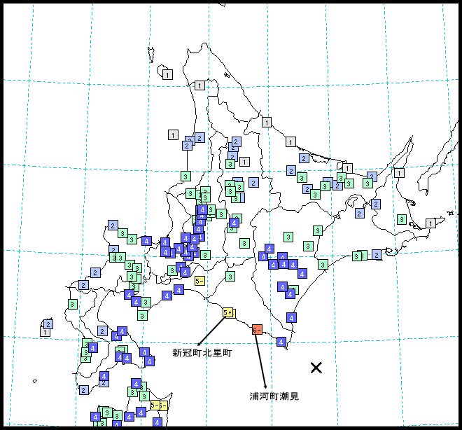 震度分布図