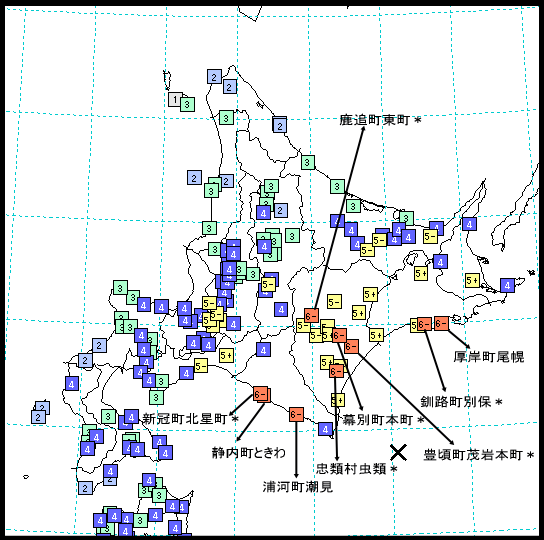 震度分布図