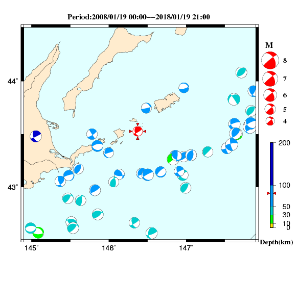過去に起きた地震のＣＭＴ解