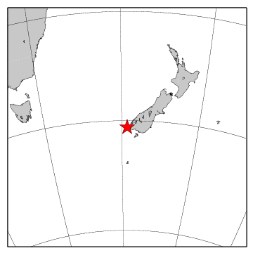 震央の位置