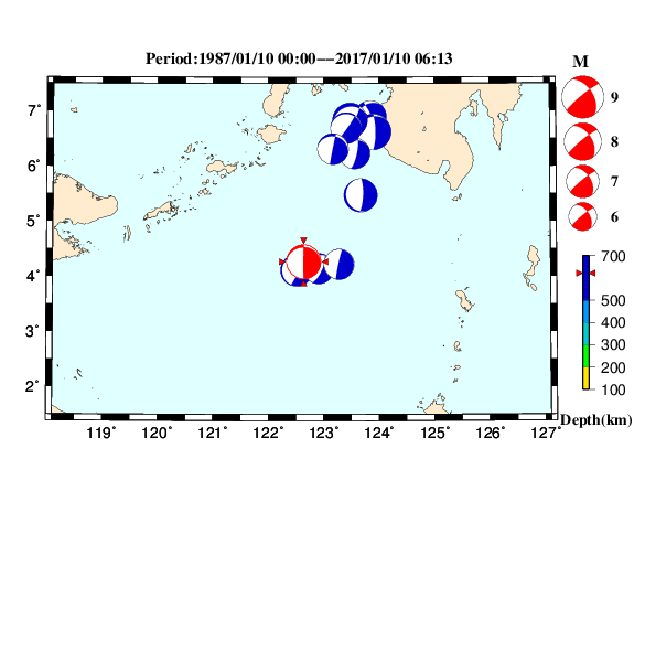 過去に起きた地震のＣＭＴ解