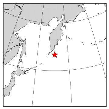 震央の位置