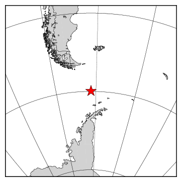 震央の位置