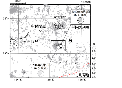 震央分布図
