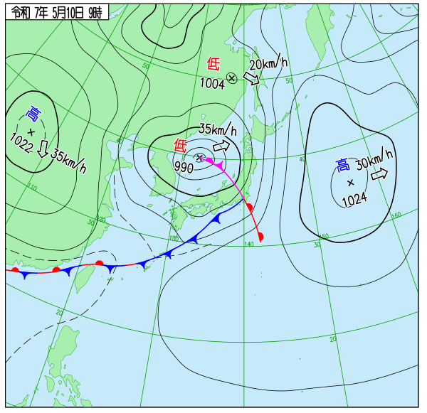 最新の天気図 Coming Soon!