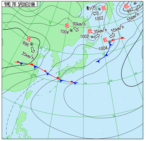 最新の天気図 Coming Soon!
