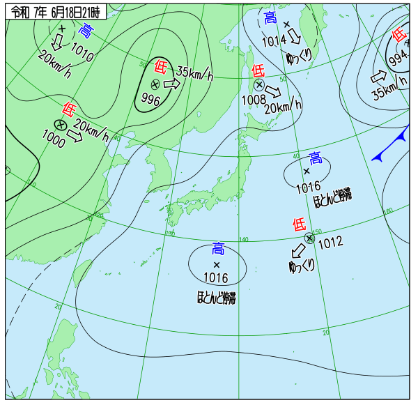 最新の天気図 Coming Soon!