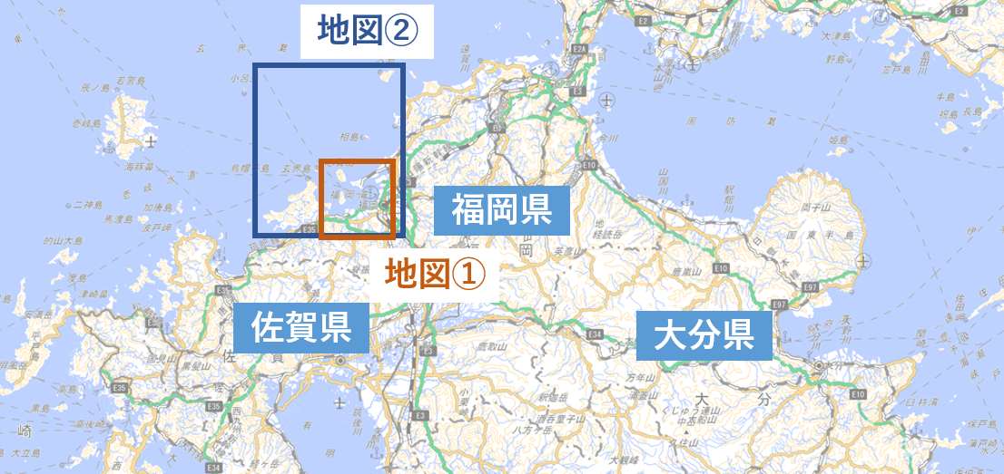地図の範囲