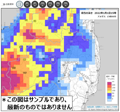 今後の雪