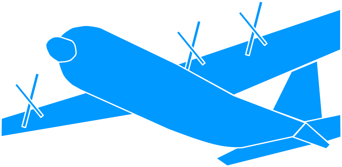 航空機による上空の観測