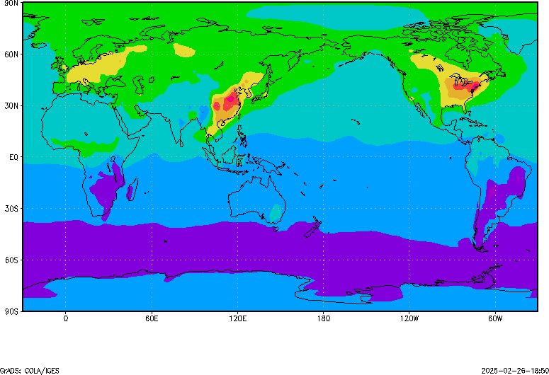 Output of shaded contour plot