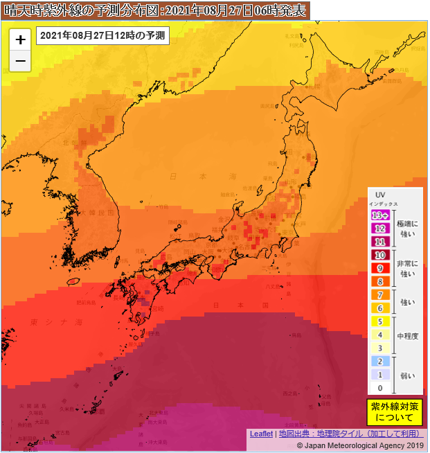 気象庁 紫外線情報の解説