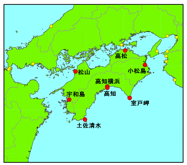 気象庁 歴史的潮位資料 室戸岬 Murotomisaki