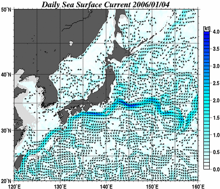 海流 表層水温データの変更について