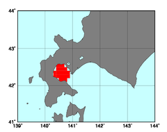 内浦湾(118)の海域範囲の図
