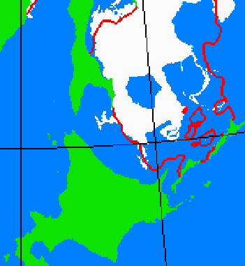 海氷分布図(北海道周辺)