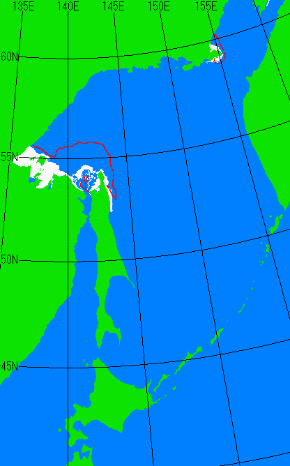 海氷分布図(オホーツク海全体)