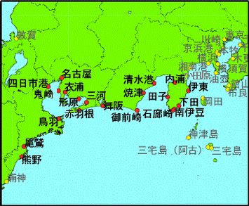 気象庁 潮汐 海面水位のデータ 潮位表 衣浦 Kinuura