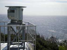 図1.レーダー式沿岸波浪計送受波装置
