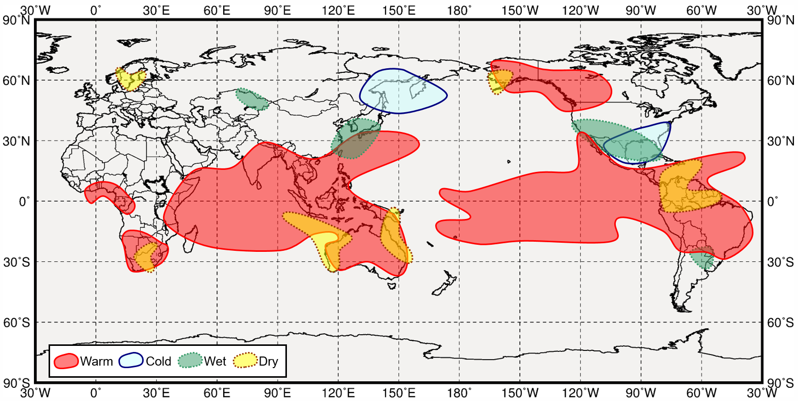Impacts of El Niño/La Niña and Indian Ocean Dipole events on the Global Climate / TCC