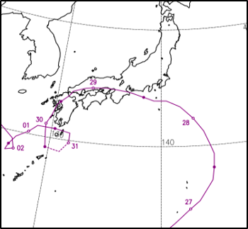 2018年台風第12号経路