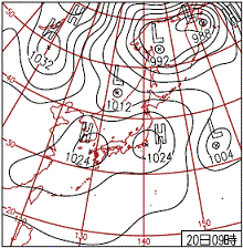 2012年10月20日の天気図