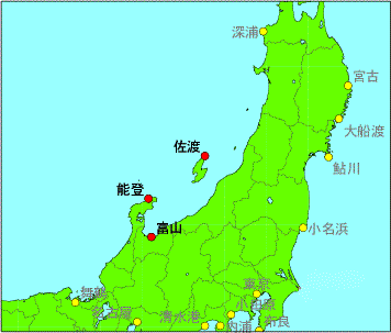 気象庁 潮汐 海面水位のデータ 潮汐観測資料 速報値 北陸地方